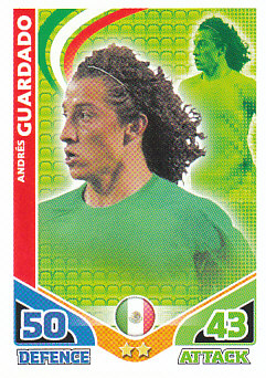 Andres Guardado Mexico 2010 World Cup Match Attax #168